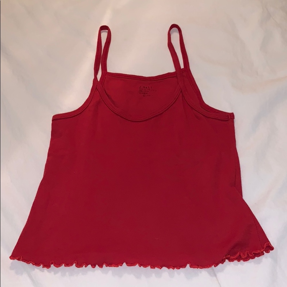 Red brandy tank
